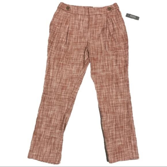 NWT Christopher Banks pants Houndstooth Trouser size 6 petite slacks - Picture 1 of 6